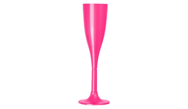 Taça Champagne 120ml Cor Rosa Pink