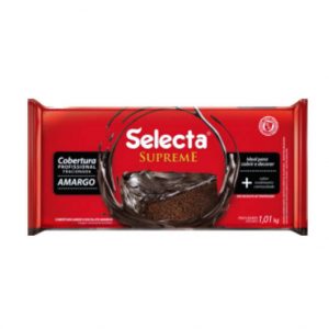 Selecta Supreme Cobertura em Barra Sabor Chocolate Amargo 1,01Kg
