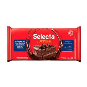 Selecta Supreme Cobertura em Barra Sabor Chocolate Blend 1,01KG