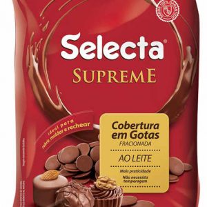 Selecta Supreme Cobertura em Gotas Chocolate Ao Leite 1,01Kg