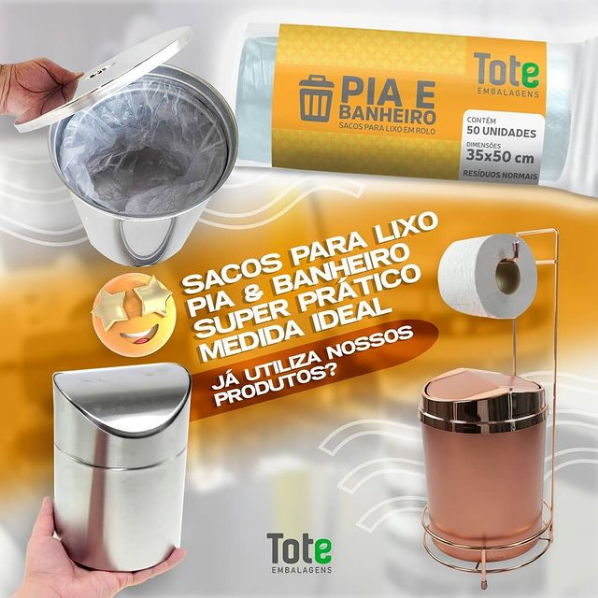 Read more about the article Saco de lixo para pia e banheiro Tote