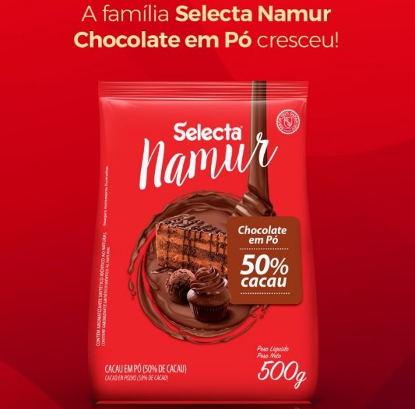 Chocolate Em Po Selecta Namur 50% Cacau
