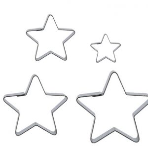 Cortador Estrela em Inox – 4 unidades